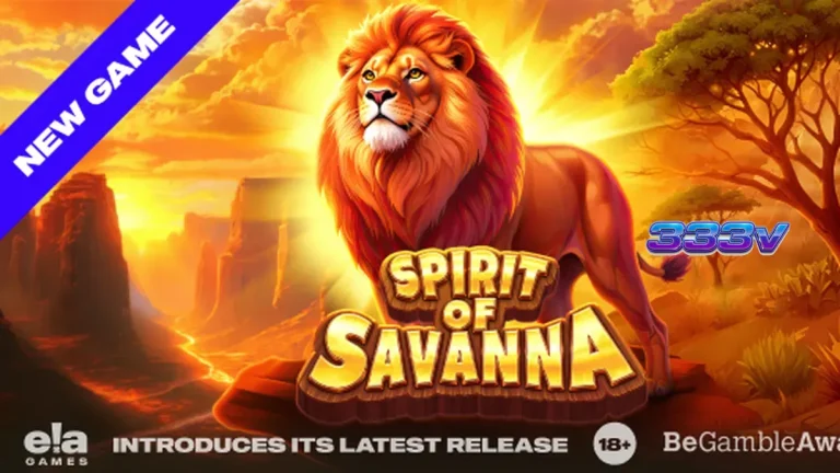 Pemandangan padang savana yang luas dengan elemen alam liar dalam slot Spirit of Savanna